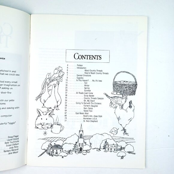 Vtg Country Threads Garner Iowa USA Quilt Shop Series Mary Tendall Connie Tesene - Picture 4 of 12